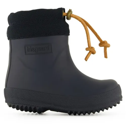 Bisgaard Unisex Kinder Rubberen boot - "Winter Baby" Gummistiefel, Blau, 27 EU - Stiefel für Mädchen, handgefertigt aus wasserdichtem Naturkautschuk mit warmem Wollfutter für extra Komfort an Regentagen.