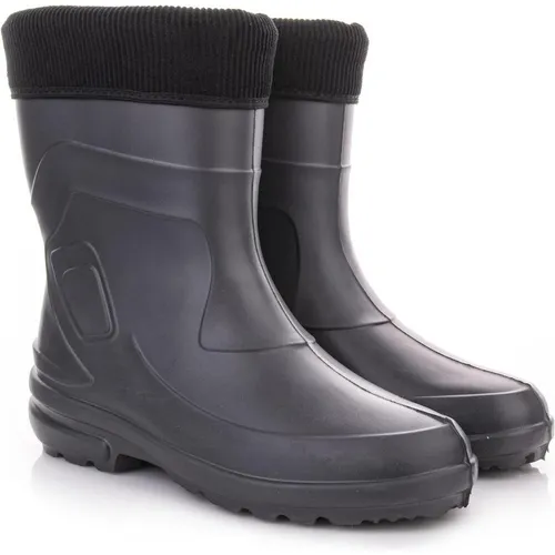 LEMIGO Jessy Damen EVA Gummistiefel - Leicht und Wasserdicht (Carbone, 39 EU) - Wanderschuhe, superleichte, wadenhohe Gummistiefel aus EVA mit rutschfester Sohle, ideal für nasses Wetter und vielseitige Outdoor-Aktivitäten.