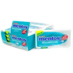 Mentos Clean Breath Pastillen Intense Mint 12er Pack - Intensiv erfrischende Minzbonbons in praktischer Großpackung für frischen Atem jederzeit. Ideal für unterwegs, Schule oder nach dem Essen.