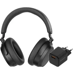Sennheiser Accentum Plus Schwarz + BlueBuilt Quick-Charge-Ladegerät mit USB-A-Port 18 W Schwarz