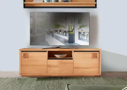Main Möbel TV-Board Bergamo 170x56 aus geölter Kernbuche - Stylisches Lowboard mit 170 cm Breite, ideal für Ihr Wohnzimmer. Aus geölter Kernbuche für eine hochwertige Optik und Langlebigkeit.