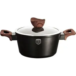 Berlinger Haus Granitbeschichteter Topf 20cm Ebony Rosewood BH1716 - Universal-Kochtopf mit 3-lagiger Granitbeschichtung für kratzfreies Kochen. Turbo-Induktionstechnologie spart bis zu 35% Energie und ist für alle Herdarten geeignet.