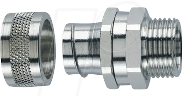 LAPP 55502042 - Schlauchverschraubung SILVYN LGS-2-M 32 x 1,5 - Hochwertige Schlauchverschraubung aus vernickeltem Messing, ideal für drehbare Anwendungen. Robuste Bauweise für den Einsatz in anspruchsvollen Umgebungen, öl- und korrosionsbeständig.