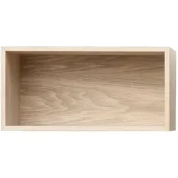 Muuto Mini Stacked System Regalmodul, small, Eiche Natur - Regalmodul im skandinavischen Design, flexibel einsetzbar und aus hochwertigem Eichenholzfurnier – ideal für kreative Raumlösungen und zeitlose Ästhetik.
