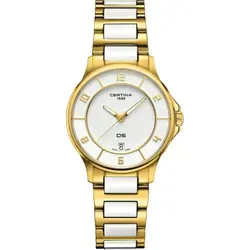 Certina DS-6 Lady C039.251.33.017.00 - weiß,weiß-gold,PVD Gold - 35mm