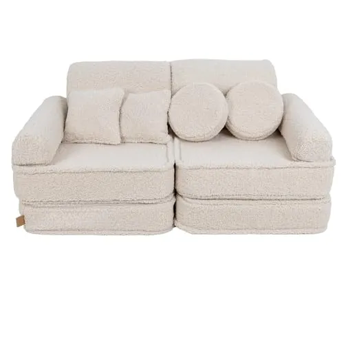 MEOWBABY Kindersofa – Weiches Klappsofa für Kinderzimmer - Das MEOWBABY Kindersofa ist die ideale Kuschelecke für kleine Abenteurer. Mit seiner weichen Polsterung und Schlaffunktion bietet es Komfort und Vielseitigkeit für Spiel und Entspannung im Kinderzimmer.