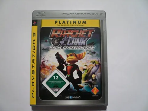Ratchet & Clank: Tools of Destruction [Platinum] - Erlebe das spannende Jump'n'Run-Abenteuer auf PS3! Mit aufregenden Missionen und lebendigen Charakteren ist es ideal für Spieler ab 12 Jahren.