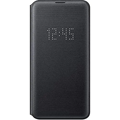 LED View Cover für Galaxy S10e Schwarz - Klapphülle mit dualer LED-Anzeige für schnelle Benachrichtigungen und einfache Bedienung bei geschlossenem Cover. Schutz vor Kratzern und Stößen.