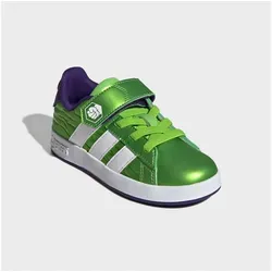 adidas MARVEL AVENGERS GRAND COURT KIDS - Sportliche Kinderschuhe in Grün - Sportliche Kinderschuhe in Größe 35 EU, mit Klettverschluss für einfaches An- und Ausziehen. Robuste Gummisohle für guten Halt und Komfort bei jedem Schritt.