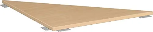 Geramöbel Verkettungselement Flex S-617508-B C-Fuß Dreieck 90° bu - Büroschränke mit 3 mm ABS-Umleimer für hohe Stabilität. Einfache Montage durch Verkettungskit an der Tischplatte.