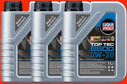 Liqui Moly Motoröl Top Tec 6610 0W-20 21662 - Hochleistungs-Motoröl für moderne Fahrzeuge, bietet hervorragenden Schutz bei extremen Temperaturen und sorgt für optimale Motorleistung.