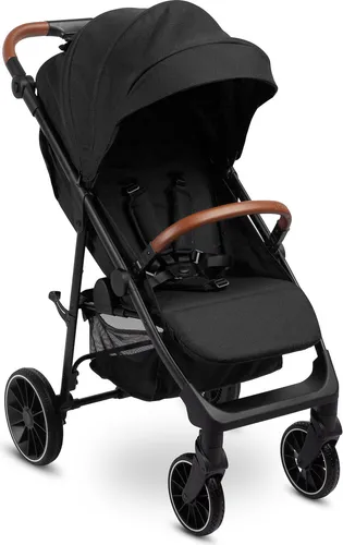 CARETERO ELMA Kinderwagen Buggy mit Liegefunktion Klappbar, 8,5 kg - Schwarz
