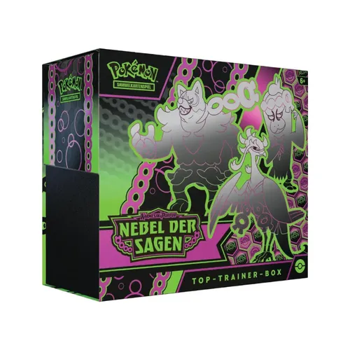 Pokémon-Sammelkartenspiel Top-Trainer-Box Karmesin Purpur - Enthält 1 holografische Promokarte und 9 Boosterpacks für epische Duelle!