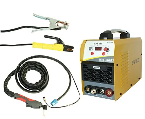 WELDINGER EPS180 MMA-Elektroden-Schweißinverter + Plasmaschneider Kombigerät 180A/45 A 5 Jahre Garantie