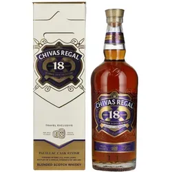 Chivas Regal 18 Years Old Pauillac Cask Finish 1l in Geschenkbox - Exklusiver Single Malt Whisky mit 48% Vol. aus der Chivas Regal Distillery, verfeinert in ehemaligen Bordeaux-Weinfässern. Ideal für besondere Anlässe oder als Geschenk für Whisky-Liebhaber.