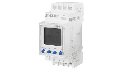 Programator czasowy astronomiczny na szynę TH-35 1P (230V AC), 1-m 5900378911821