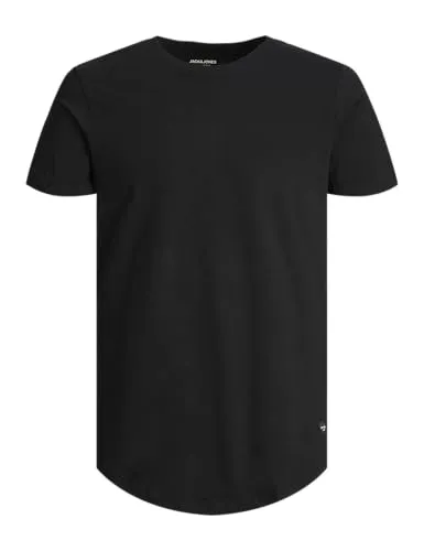 JACK & JONES Herren JJENOA Tee SS Crew Neck NOOS 12113648, Black/REG, L