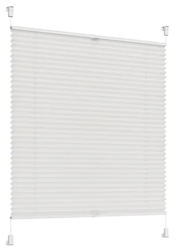 Plissee weiß 105 x 120cm Jalousie Easyfix Faltrollo Plisseerollo Plisse Plisee