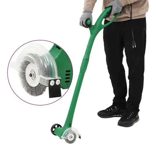 vidaXL Fugenreiniger Elektrisch 140 W Grün - Sonstige Gartentechnik mit leistungsstarkem 140 W Motor, ideal zum mühelosen Entfernen von Unkraut und Moos. Inklusive Nylon- und Metallbürste für unterschiedliche Verschmutzungen.