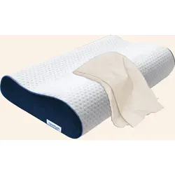 casimum Nackenstützkissen ERGO VARIO 60x30cm - Orthopädisches Nackenkissen aus Memory Foam, höhenverstellbar für optimale Unterstützung bei Nackenschmerzen und Verspannungen. Ideal für Rückenschläfer und Seitenschläfer.