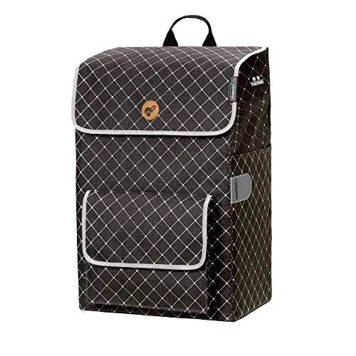 Andersen Einkaufstrolley Tasche Tamo anthrazit - Wasserabweisende Tasche mit integriertem Thermofach, ideal für den täglichen Einkauf. Größe: 59 x 35 x 23 cm, Volumen: 51 L, leicht abnehmbar und sicher dank Reflektoren.