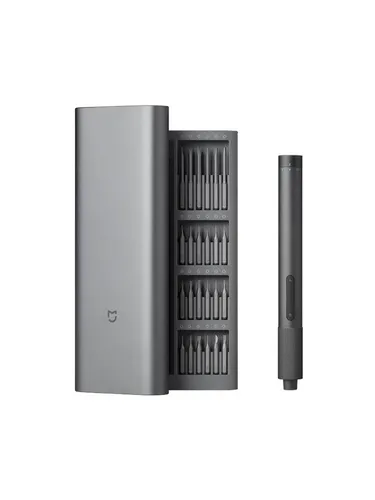 Xiaomi Mi Cordless Precision Screwdriver Kit - Akkuschrauber mit 24 Bits, ideal für präzise Elektronik-Reparaturen. Mit langlebigem Aluminiumgehäuse und leistungsstarkem Li-Ionen-Akku für maximale Effizienz.