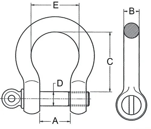 Schäkel geschweift 1Z TK 8,5t - Artikel: 7830602116