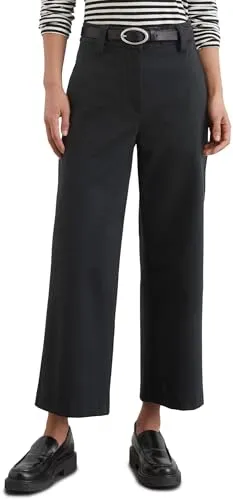 Webhose MARC O'POLO Damen, Gr. 44, Schwarz - Stoffhosen mit hohem Tragekomfort dank 63% Baumwolle und elastischem Materialmix. Ideal für vielfältige Freizeitaktivitäten und in klassischer Form.