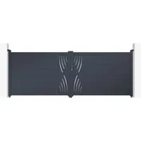 Casanoov Doppelflügeltor VELETA aus Aluminium 400x140cm grau - Elegantes Doppelflügeltor aus Aluminium in Anthrazitgrau, witterungsbeständig und pflegeleicht. Ideal für moderne Eingänge. Inklusive Zubehör für einfache Montage.