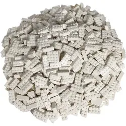 LEGO® 2x4 Steine Bausteine Weiß - 1000 Stück - LEGO® Bausteine 2x4 in Weiß, 1000 Stück für kreatives Bauen. Fördert Fantasie und Problemlösefähigkeit – ideal für LEGO® Baumeister und als Geschenk!