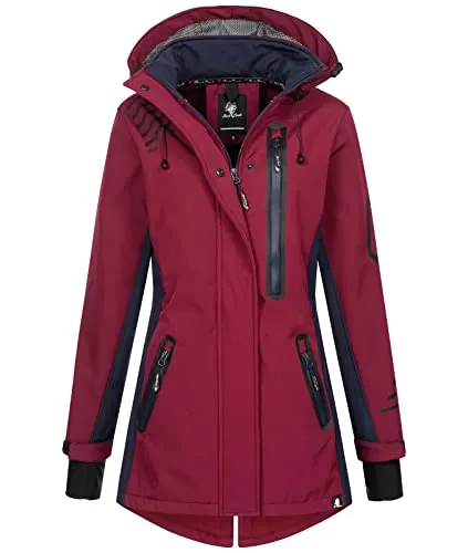 Rock Creek Softshelljacke Damen D-491 - Übergangsjacke für Damen, wasserabweisend, winddicht und atmungsaktiv – ideal für Outdoor-Aktivitäten bei jedem Wetter.