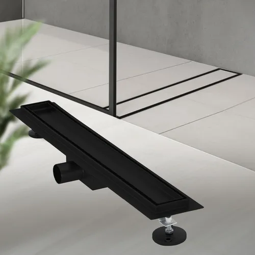 LuxeBath Duschrinne 60 cm 2in1 - Befliesbar und Extra Flach - Duschkabinen & -wände - Ideal für barrierefreie Badezimmergestaltung, rostfreier Edelstahl, befliesbares Design und schneller Wasserabfluss von bis zu 30 L/min.