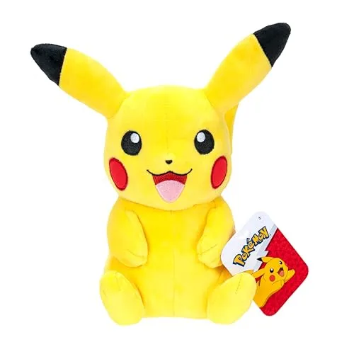 Pokemon Pikachu Plüsch 20 cm - Erlebe die kuschelige Welt der Pokémon-Stofftiere! Der 20 cm große Pikachu ist aus superweichem Material gefertigt und ideal zum Kuscheln. Perfekt für Pokémon-Fans ab 2 Jahren!