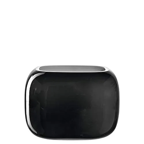 LEONARDO HOME Vase MILANO 13x18x14 cm grau - Elegante Glasvase im modernen Design, handgefertigt und einzigartig. Bringt Blumen perfekt zur Geltung und ist ideal als Geschenk.