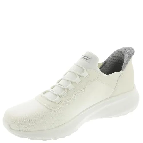Skechers Herren Bobs Squad Chaos Daily Hype Sneakers, Weiß, 43 EU - Stylische Sneakers mit elastischen Schnürsenkeln und dämpfender Zwischensohle für optimalen Komfort. Ideal für den täglichen Einsatz und flexibel bei jeder Gelegenheit.