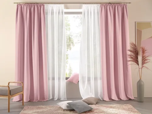 Otto Home Vorhang "Parry" Gr. 3, rosa (rosé), 225cm - Der stilvolle Vorhang "Parry" von OTTO home ist blickdicht und sorgt für eine angenehme Atmosphäre. Mit einfachem Kräuselband für flexible Montage und pflegeleichter Mikrofaserqualität - ideal für jedes Zuhause.