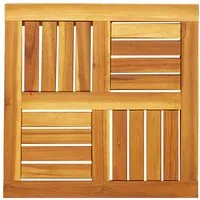 vidaXL Tischplatte 50x50 cm aus massivem Akazienholz - Verleihe deinem Gartentisch neuen Glanz mit dieser quadratischen Tischplatte aus robustem Akazienholz. Pflegeleicht und vielseitig kombinierbar, ideal für rustikales Ambiente.