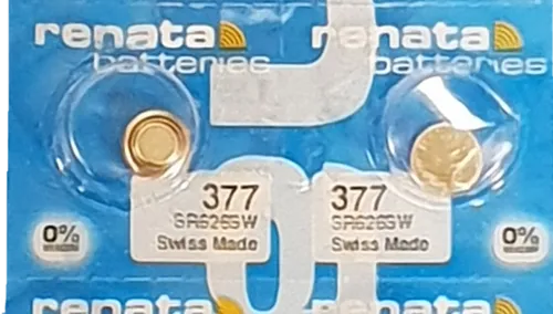 RENATA AG 4 Uhrenbatterie 377 für Armbanduhr Knopfzelle CX 626 V377 SR626W 2 x