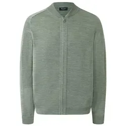 Maerz Muenchen Wollcardigan in Mint - 58 - Eleganter Wollcardigan aus reiner Merinowolle mit Stehkragen und Reißverschluss. Ideal für stilvolle Lagenlooks, bietet Komfort und Wärme.