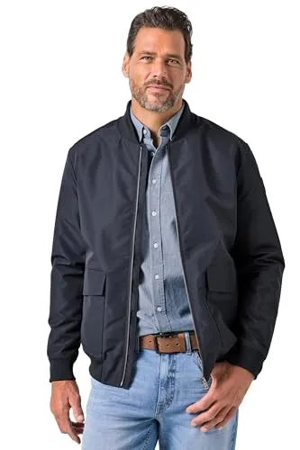 JP 1880 Herren Blouson in Übergrößen L-8XL, Navy Blau, vielseitig und leicht - Hochwertiger Blouson für Herren bis 8 XL, ideal für den Alltag. Leicht, mit elastischen Bündchen und praktischen 2-Wege-Taschen für optimalen Komfort und Funktionalität.