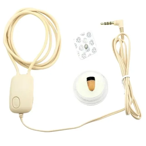 SpionProfi Mini Spy Headset - 3,5mm Klinke Kopfhörer - Kopfhörer für Spionage und Prüfungen, inklusive Induktionsschleife und Batterien für sofortigen Einsatz.