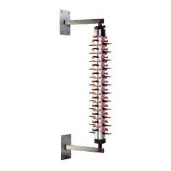 SARO Tellerstapelsystem Plate-Mate WM-48 - Platzsparendes Wandmodell für bis zu 48 Teller bis 38 cm Durchmesser. Robuste Aluminium-Säule und abnehmbare Edelstahlhalterung für optimale Lagerung. Ideal für professionelle Küchen.
