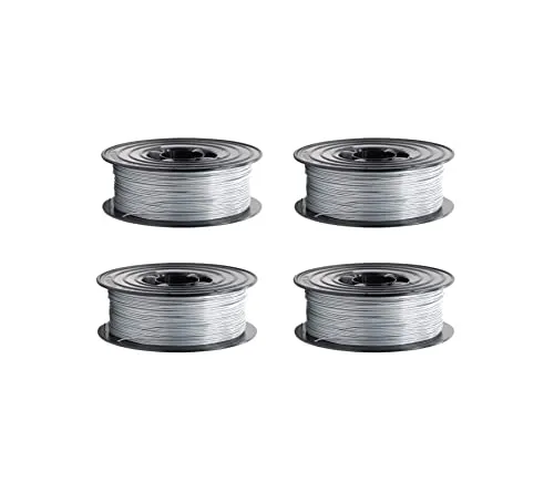 PETG Filament 3D Drucker 1,75mm / 4 x 1kg Rolle grau für 3D Printer oder Stift 4er Set (4Kg)