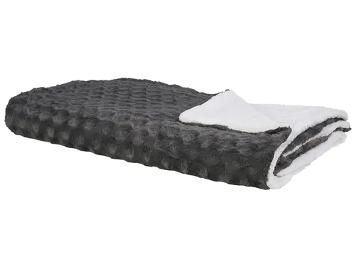 Tagesdecke KANDILLI 200 x 220 cm Grau - Bettdecken: Weiche und elegante Tagesdecke aus strapazierfähigem Polyester, ideal für jedes Interieur. Perfekt zum Kuscheln und Dekorieren, mit einem stilvollen grauen Design.