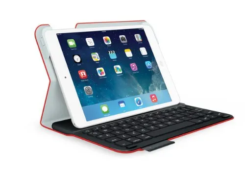 Logitech 920-006141 Schutzhülle für Tablet (Rückenlehne, Apple, Apple iPad Mini Apple iPad Mini mit Retina-Display, 20,1 cm (7,9 Zoll), 285 g, Rot)