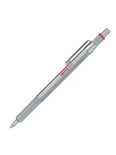 Rotring rOtring 600 Kugelschreiber | mittlere Spitze | Schwarze Tinte | silberfarbener Schaft | nachfüllbar
