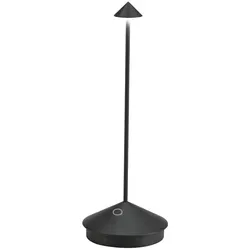 Zafferano Tischleuchte Pina 29 cm Schwarz – Kabellose Eleganz - Die Zafferano Pina ist eine elegante, kabellose Tischleuchte mit Touch-Dimmer und drei Lichtfarben. Ideal für den Innen- und Außeneinsatz dank IP54-Schutz. Perfekt für stimmungsvolle Beleuchtung überall!