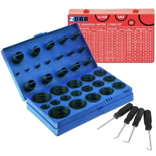 ZDBB 826 PCS 32 Größen O-Ring-Kits für Sanitär, Automotive Wasserhahn Reparatur, Nitril O-Ring-Kits