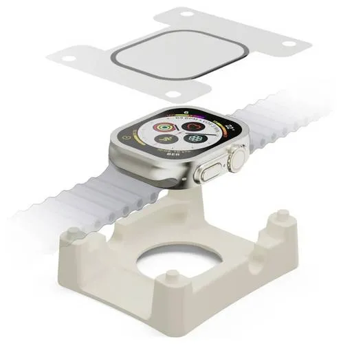Hama Displayschutz "Super Hybrid" f Apple Watch Ultra/Ultra 2, 49mm,Montagehilfe Displayschutzglas Apple 1 St. 00222771