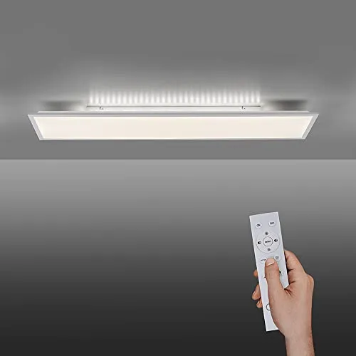 SellTec LED Panel dimmbar 120x30cm - Lampen mit einstellbarer Farbtemperatur und Fernbedienung, ideal für Wohnzimmer, Küche und Flur. Stufenlos dimmbar für individuelles Wohlfühllicht.